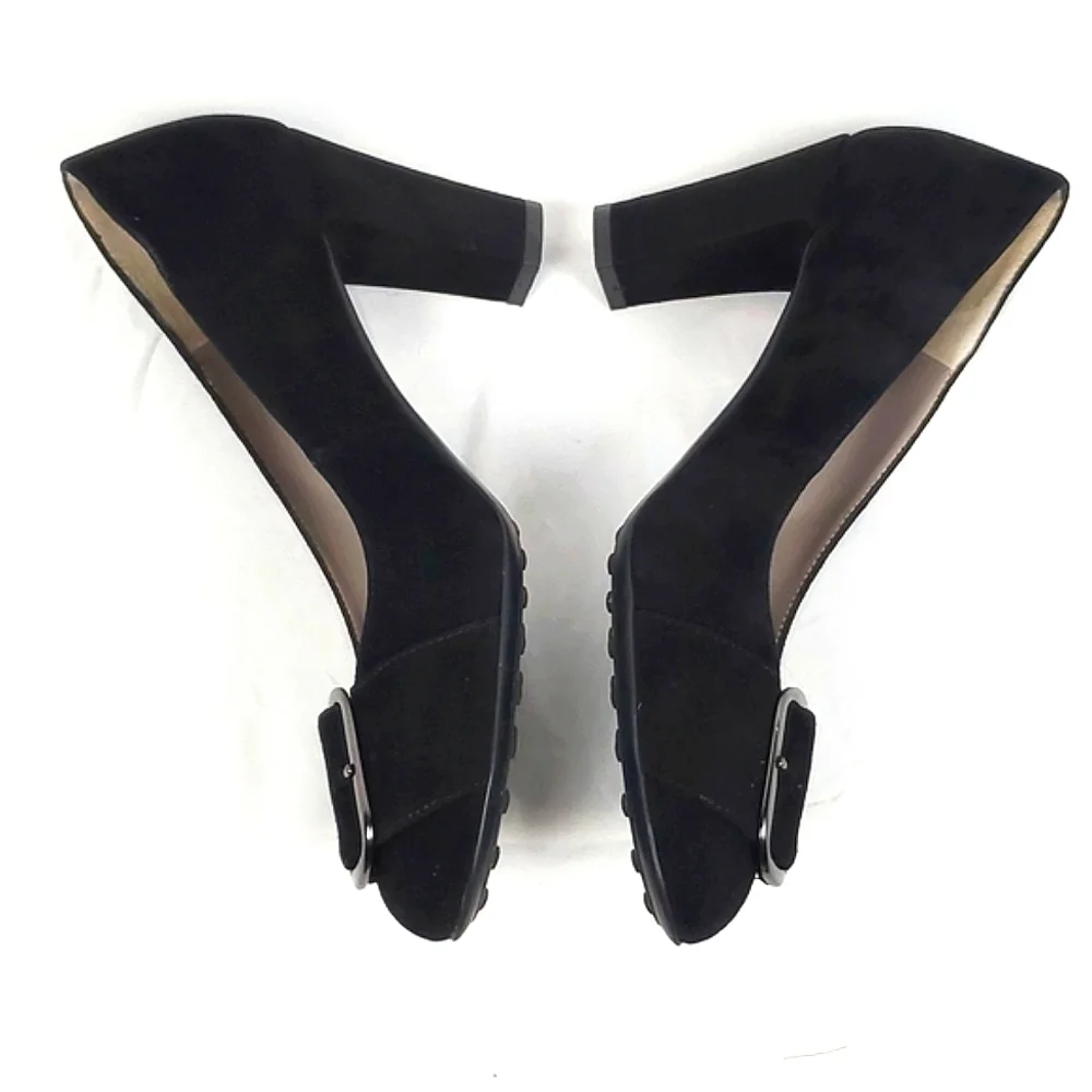 Aquatalia Black Suede Heels‎